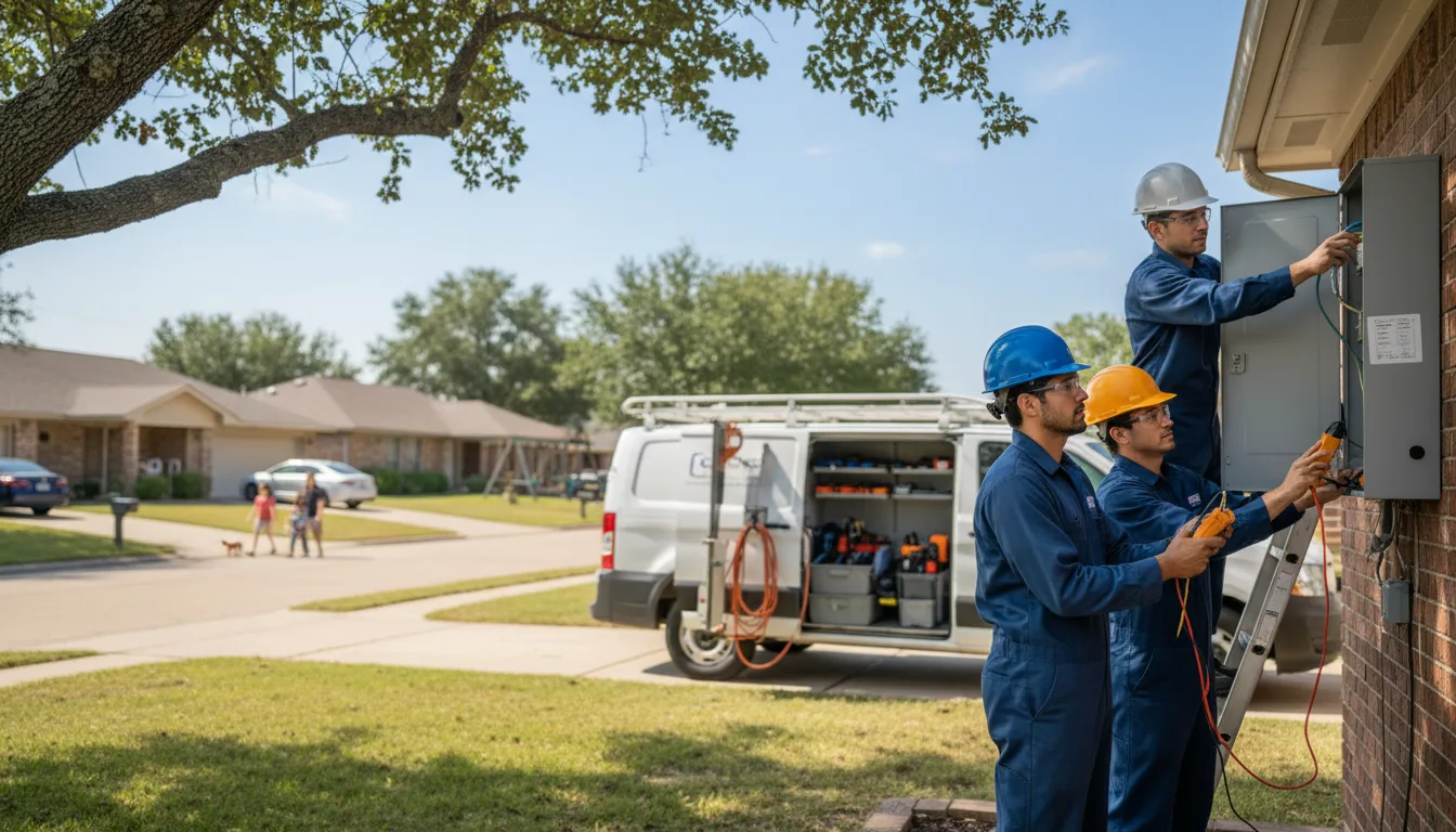 Certified electrician providing emergency electrical services in Nara Visa, NM